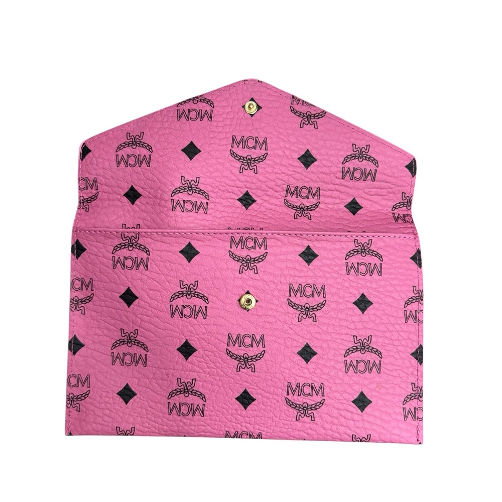 MCM Visetos Envelope Clutch Pink - Picture 5 of 9